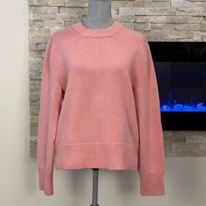Tory Burch Soft Pink Crew Neck 100% Cashmere Sweater
